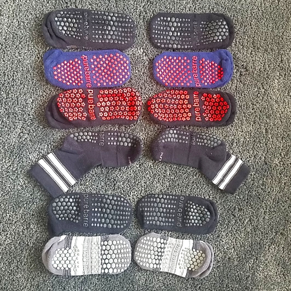 GUC Six Pairs of Size Small Pure Barre Socks